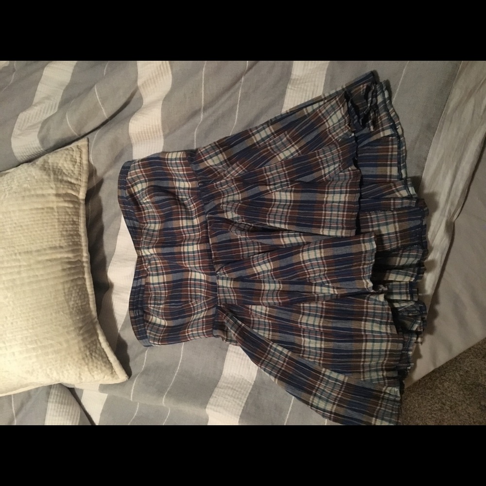 Free people plaid top M